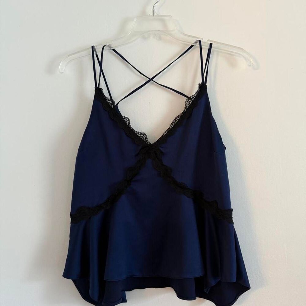 Asos Women's Navy and Blue Vest